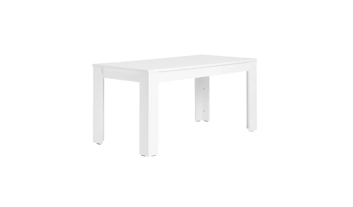 Argos Home Miami Extending White Dining Table &6 Grey Chairs