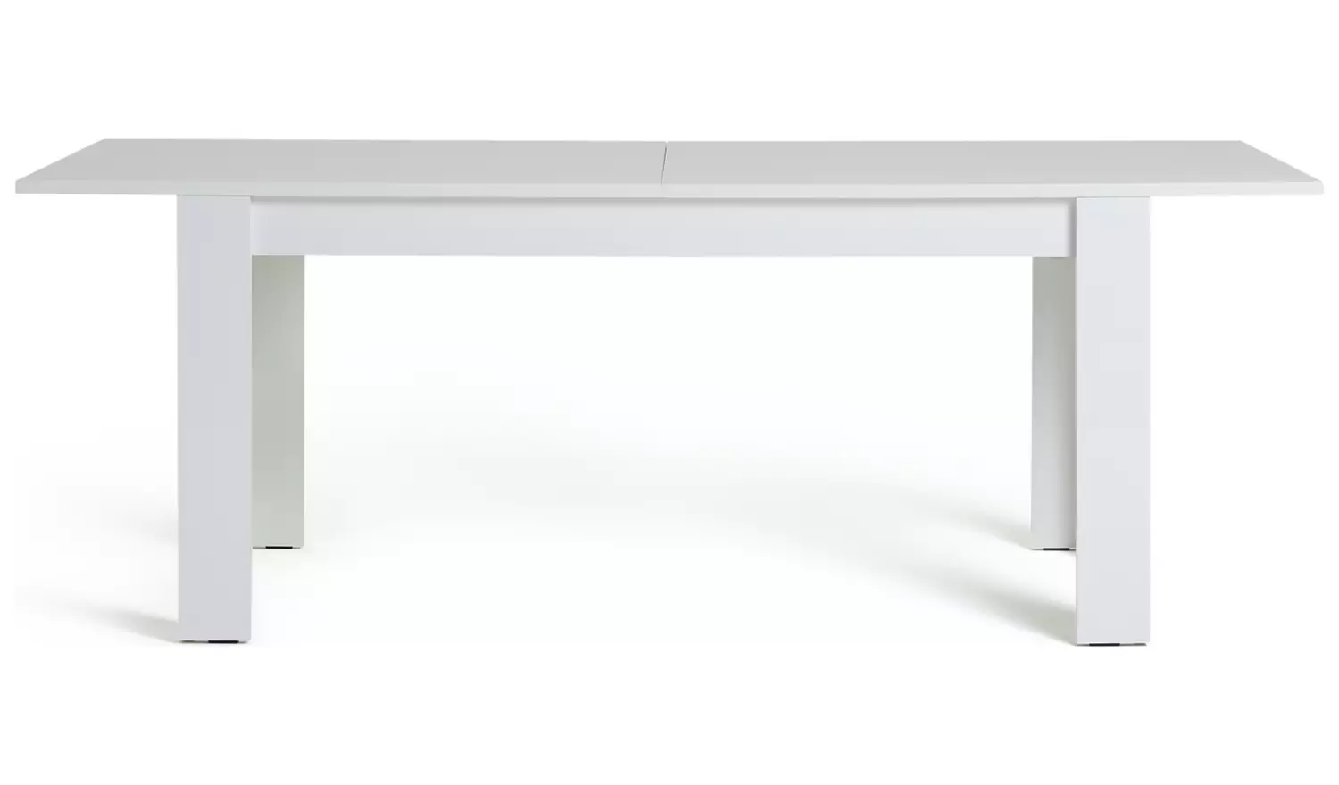 Argos Home Miami Extending White Dining Table &6 Grey Chairs