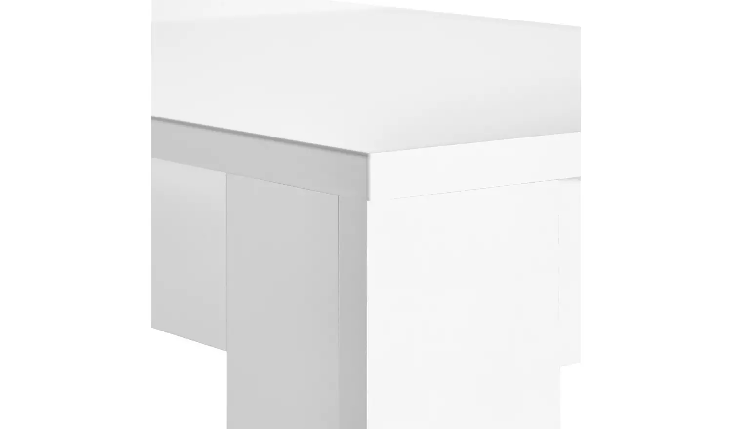 Argos Home Miami Extending White Dining Table &6 Grey Chairs