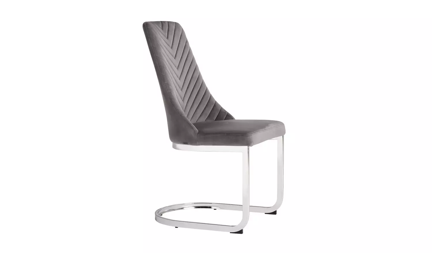 Argos Home Miami Extending White Dining Table &6 Grey Chairs