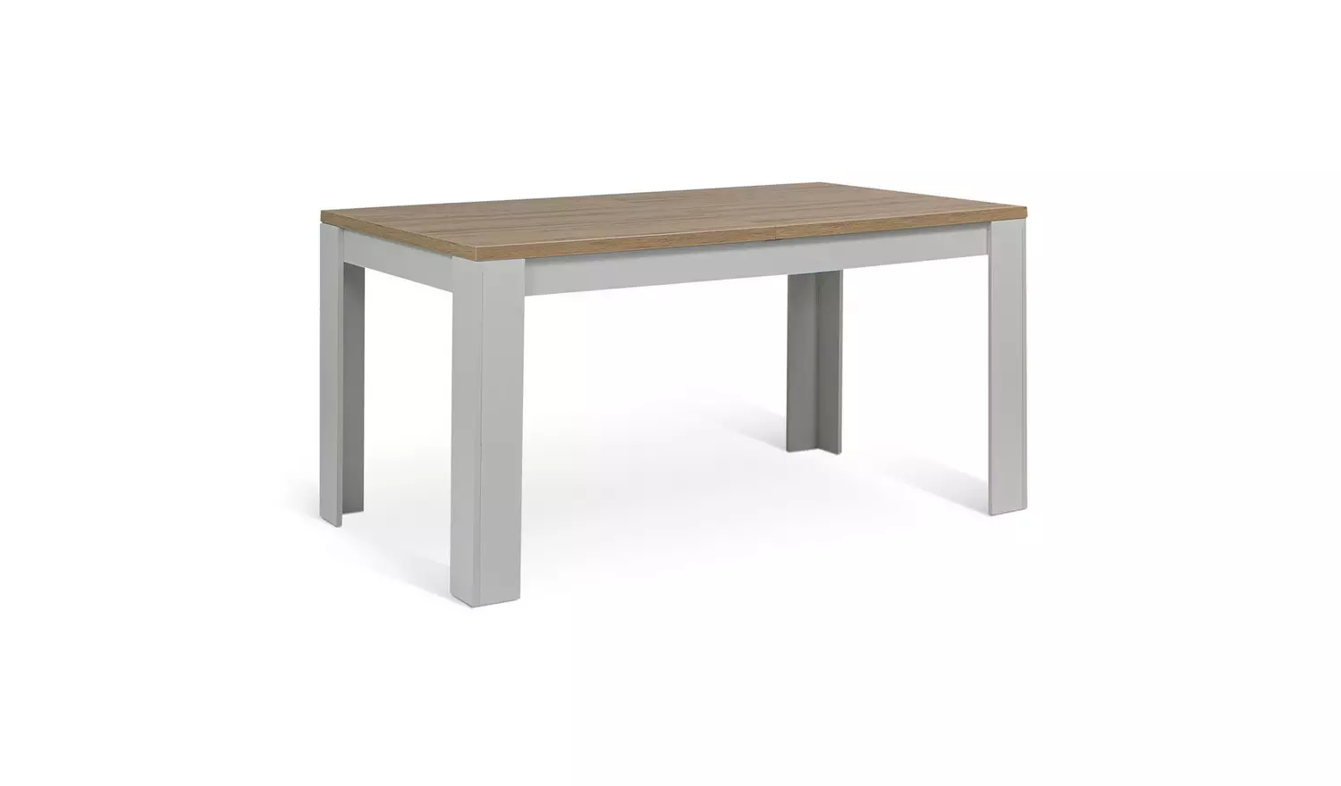 Argos Home Preston Extend Grey Dining Table & 6 White Chairs