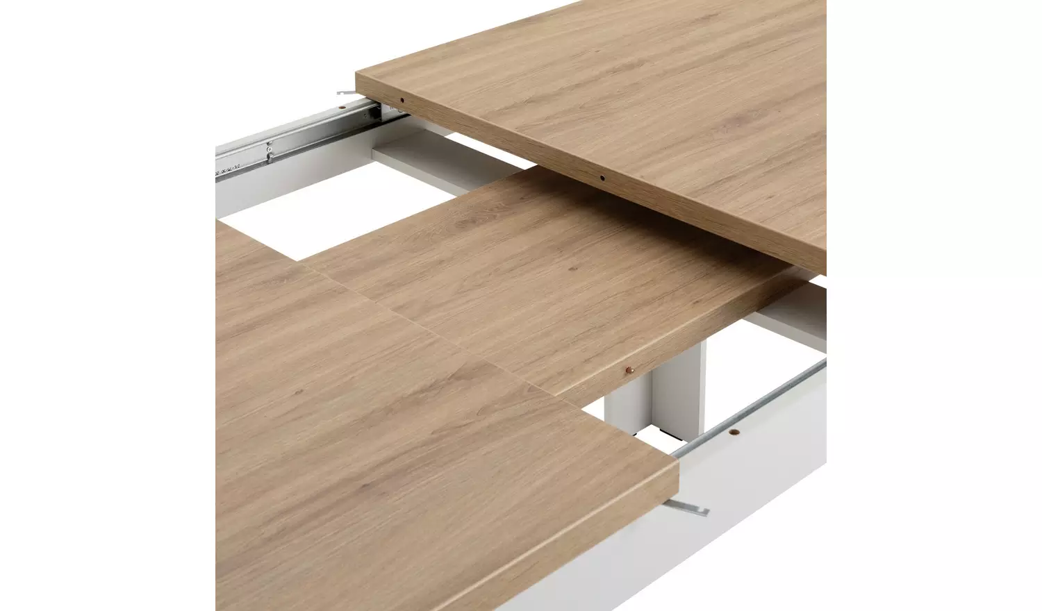 Argos Home Preston Extend Grey Dining Table & 6 Beige Chairs