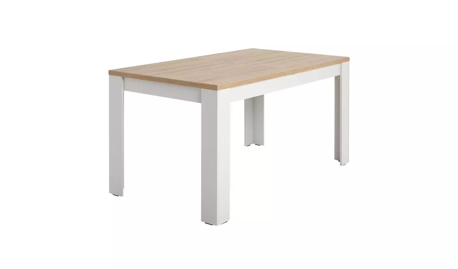 Argos Home Preston Extend Grey Dining Table & 6 Beige Chairs