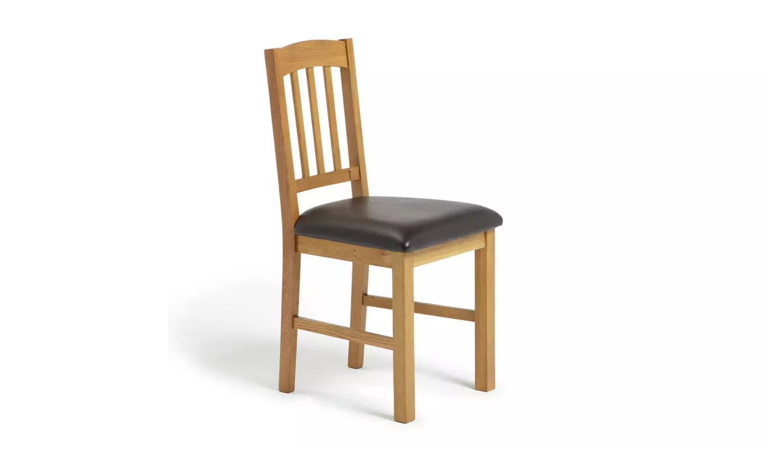 Argos Home Ashwell Oak Dining Table & 2 Oak Brown Chairs