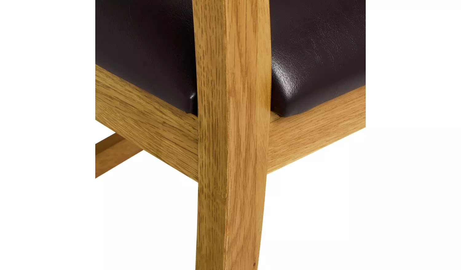 Argos Home Ashwell Oak Dining Table & 2 Oak Brown Chairs