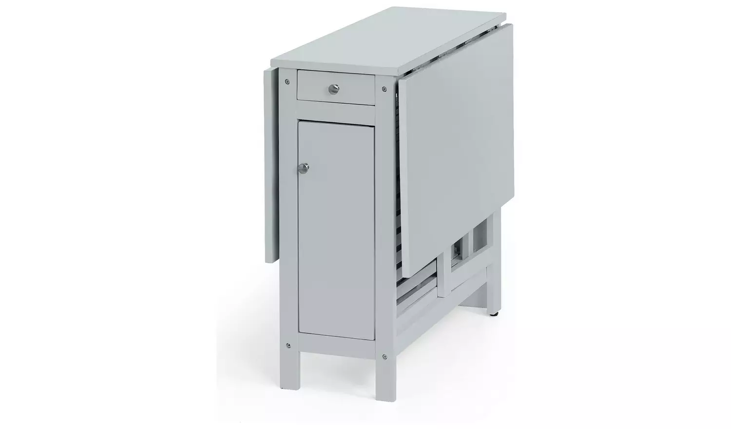 Julian Bowen Savoy Ext NaturalDining Table & 4 Grey Chairs