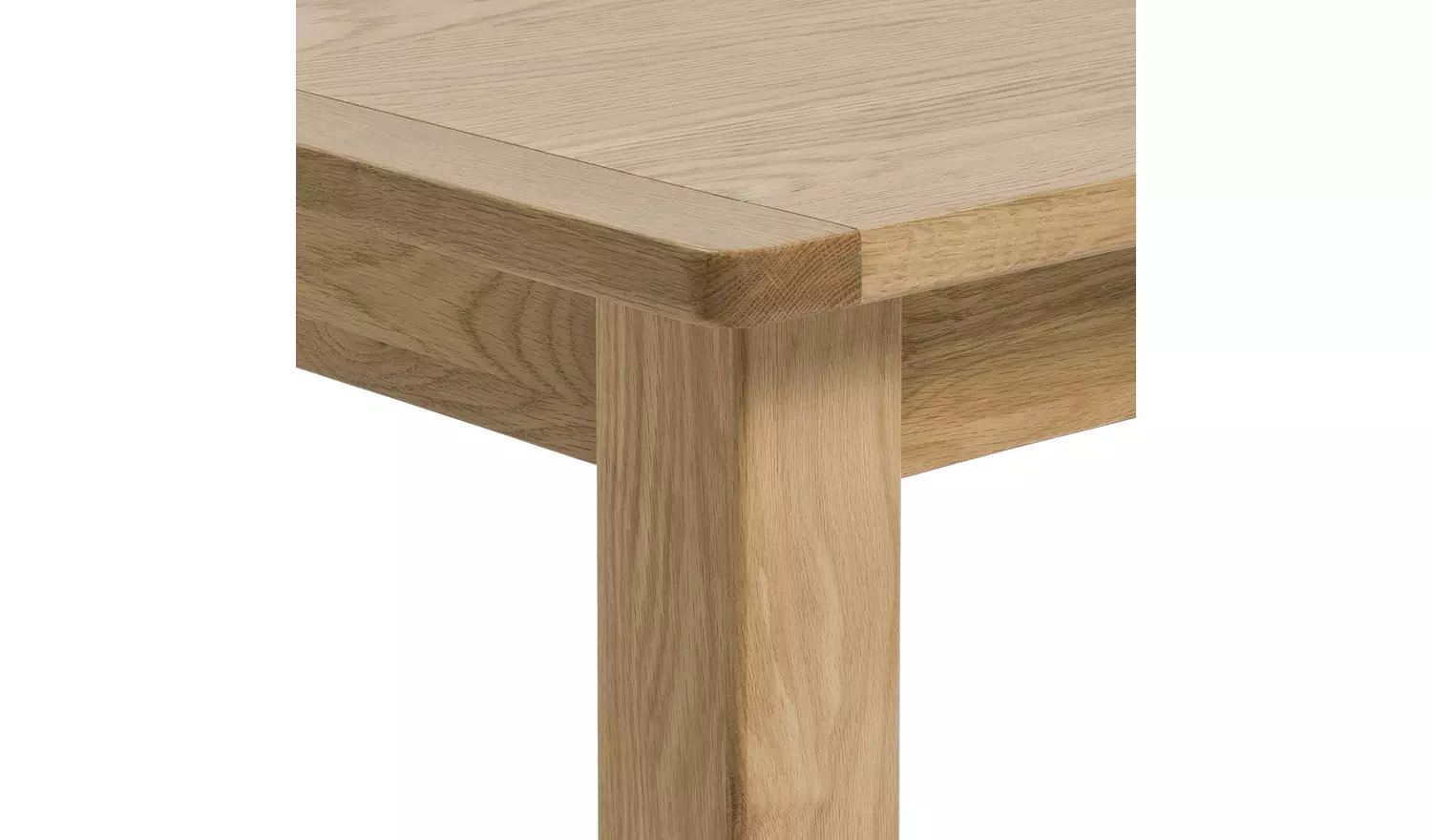 Argos Home Ashwell Ext Oak Dining Table & 6 Brown Chairs