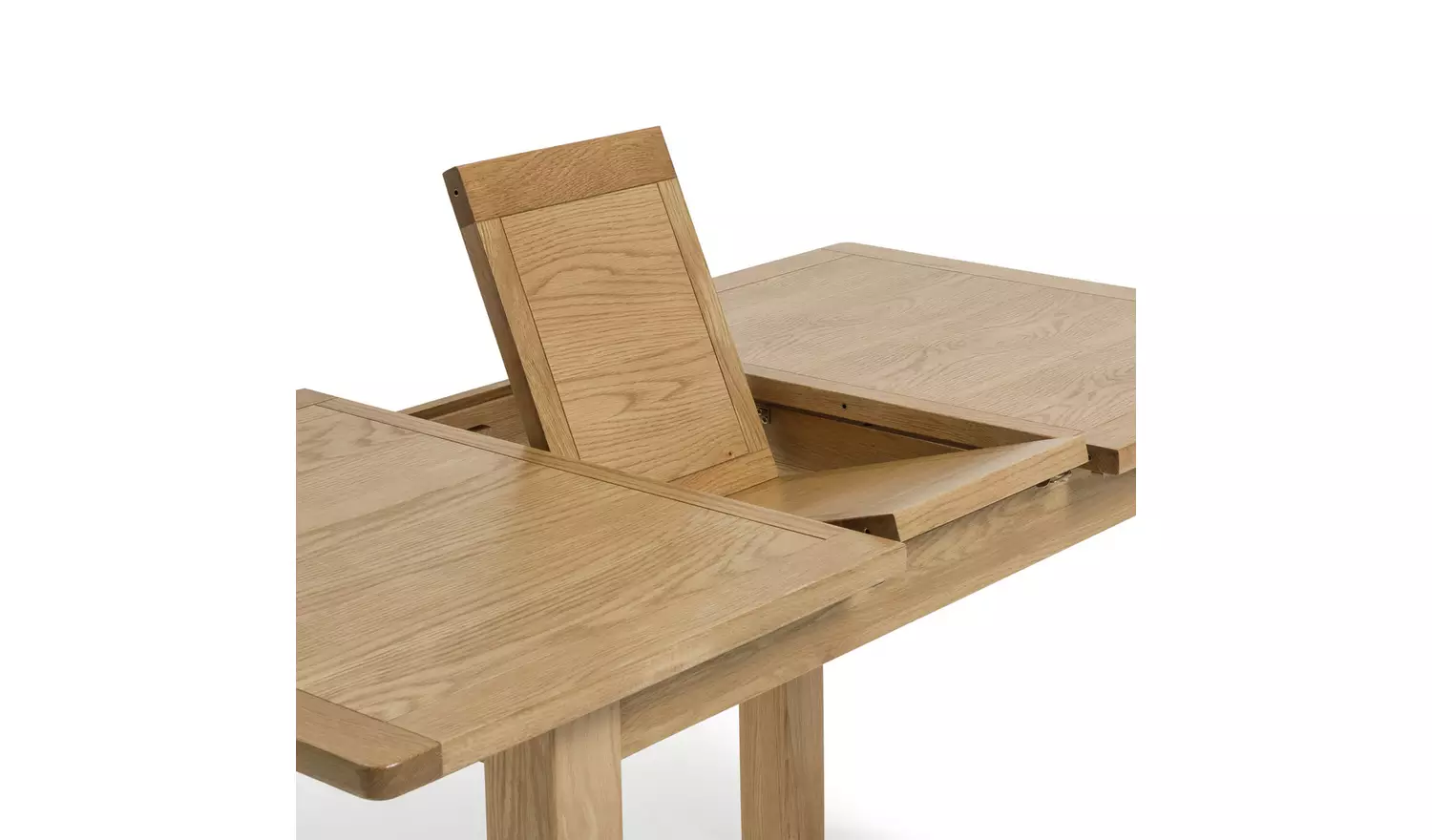 Argos Home Ashwell Ext Oak Dining Table & 6 Brown Chairs