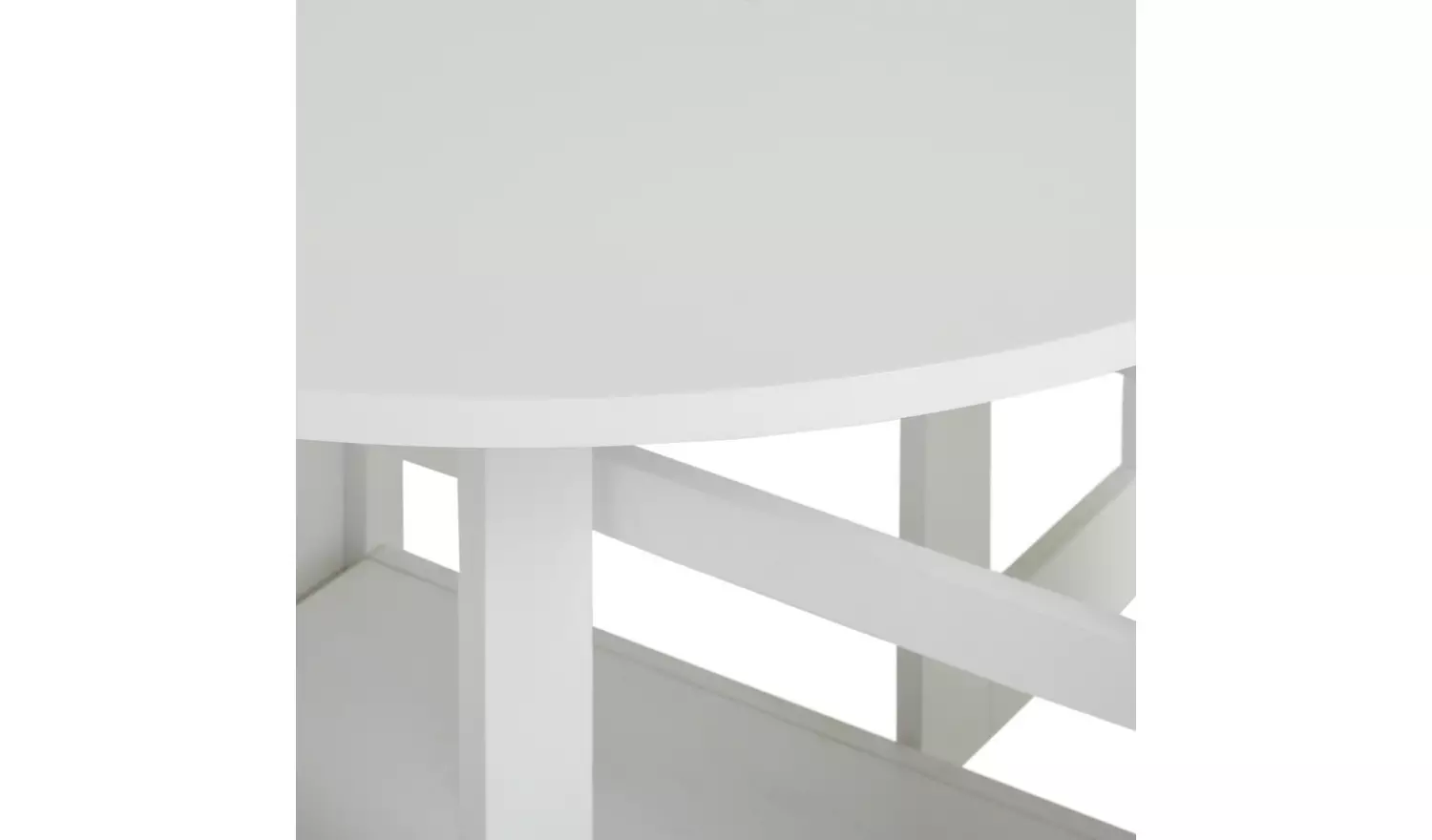 Argos Home Butterfly Ext White Dining Table & 4 White Chairs