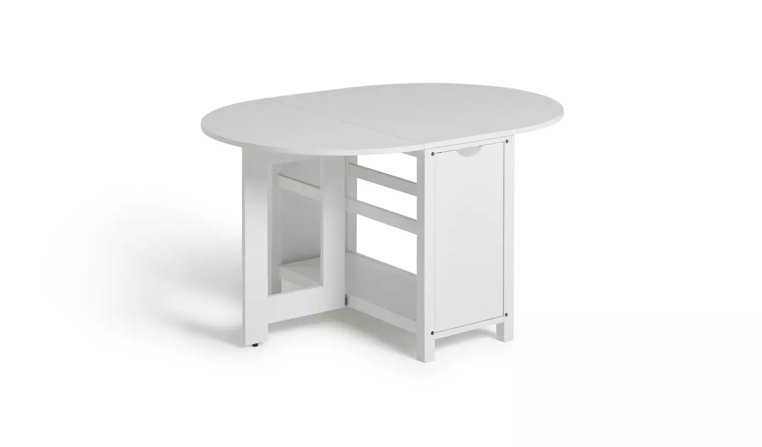 Argos Home Butterfly Ext White Dining Table & 4 White Chairs