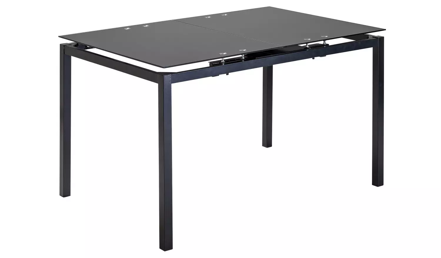 Argos Home Lido Extending Black Dining Table &4 Black Chairs
