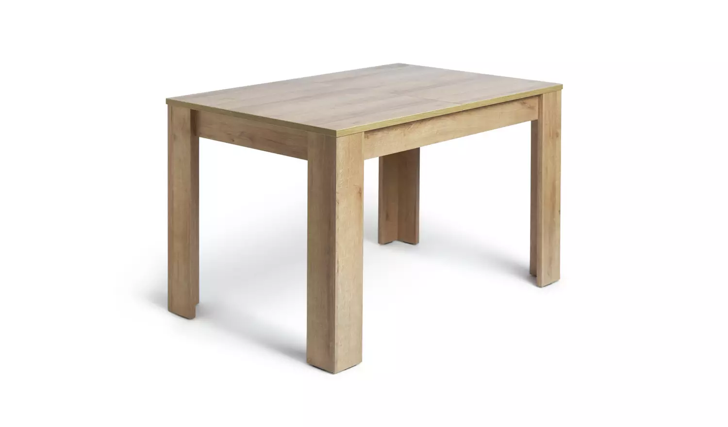 Argos Home Miami Extending Oak Dining Table & 4 Black Chairs