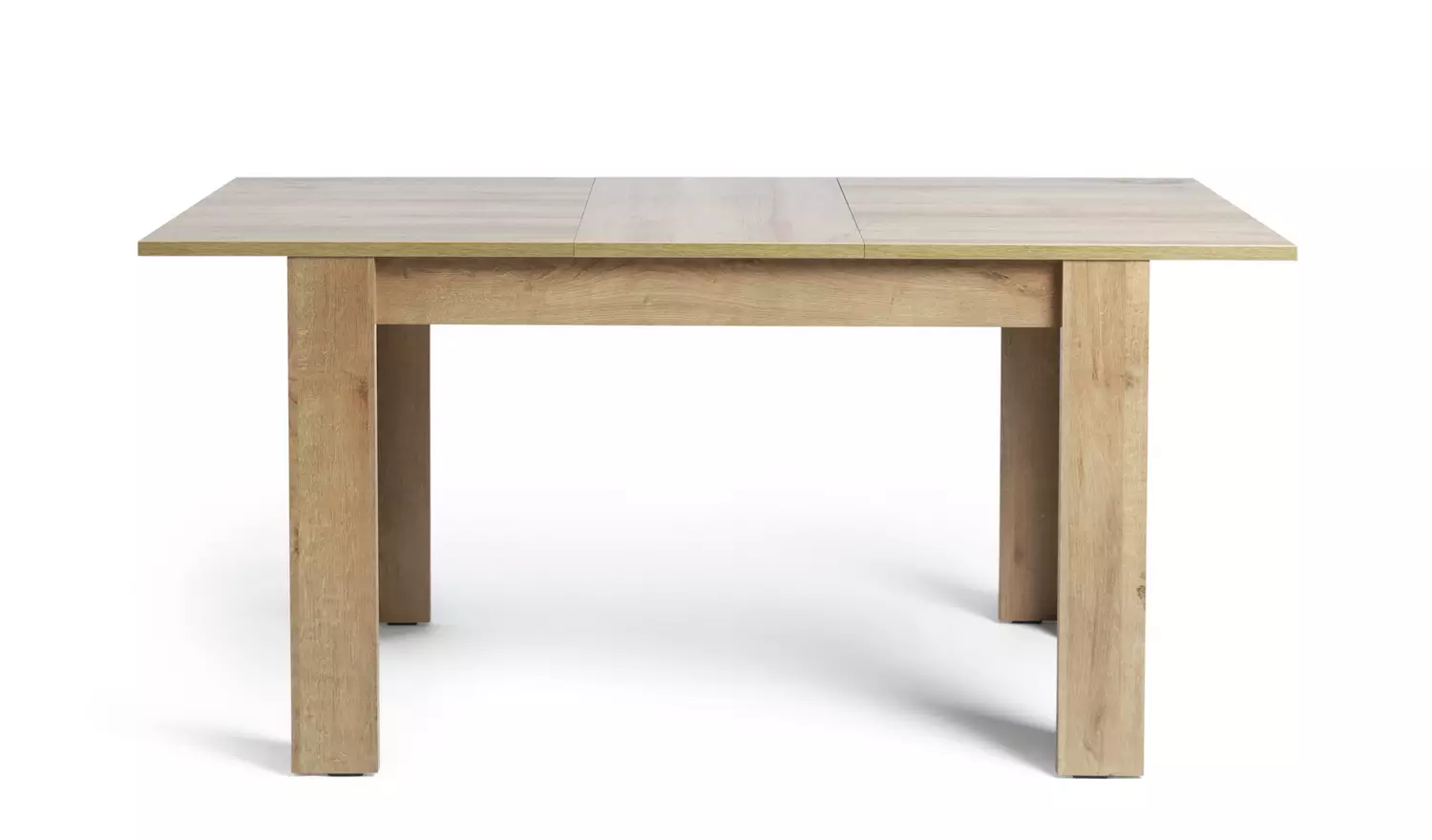 Argos Home Miami Extending Oak Dining Table & 4 Black Chairs