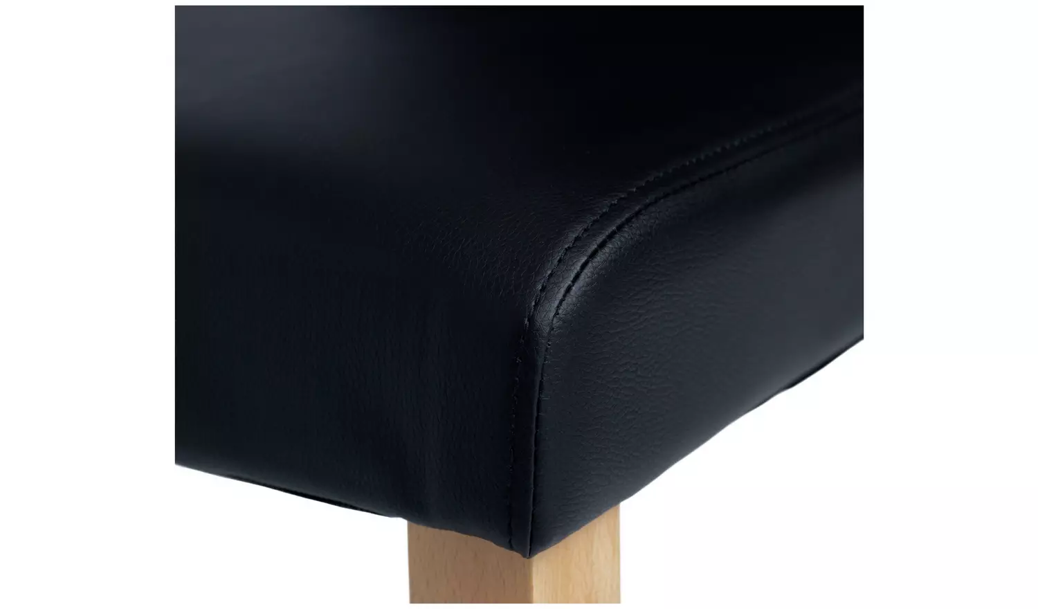 Argos Home Miami Extending Oak Dining Table & 4 Black Chairs