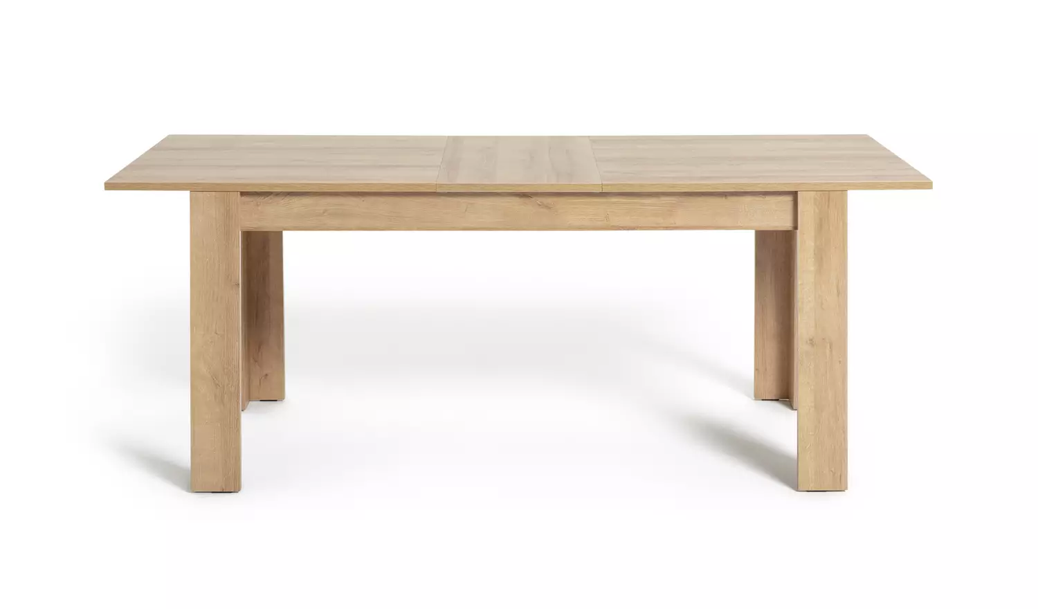 Argos Home Miami Ext Oak Dining Table &6 Grey Chairs