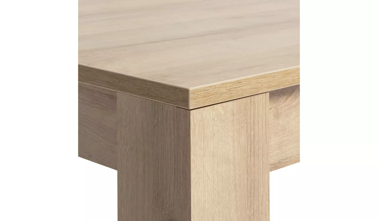 Argos Home Miami Ext Oak Dining Table &6 Grey Chairs