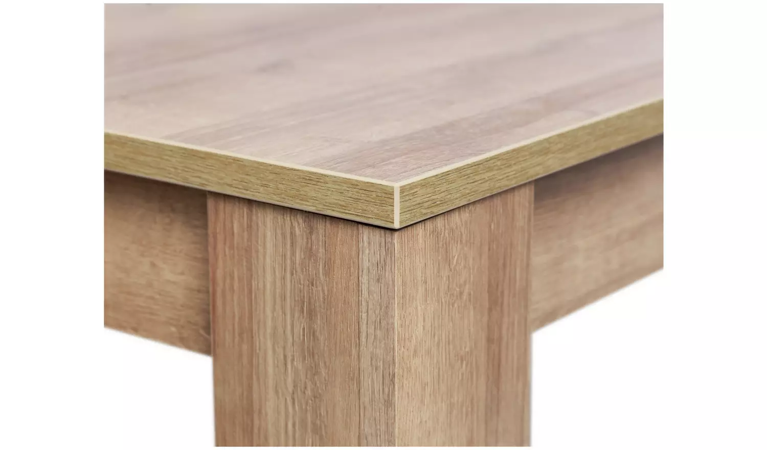 Argos Home Miami Oak Dining Table & 4 Charcoal Chairs