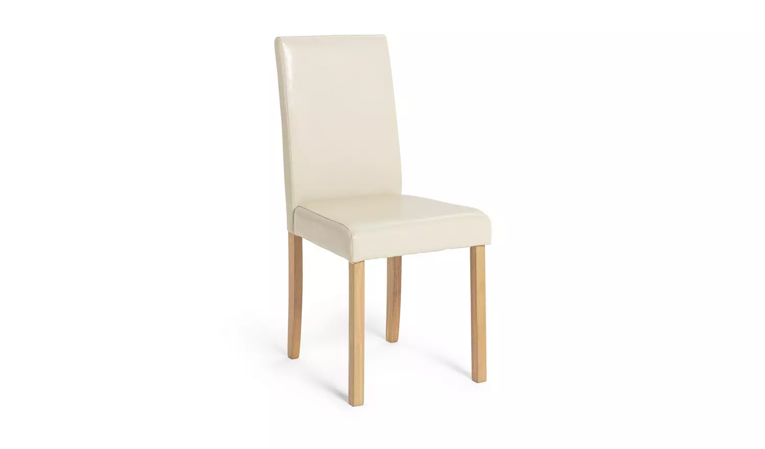 Argos Home Miami Non-Extend Oak Dining Table &4 Cream Chairs