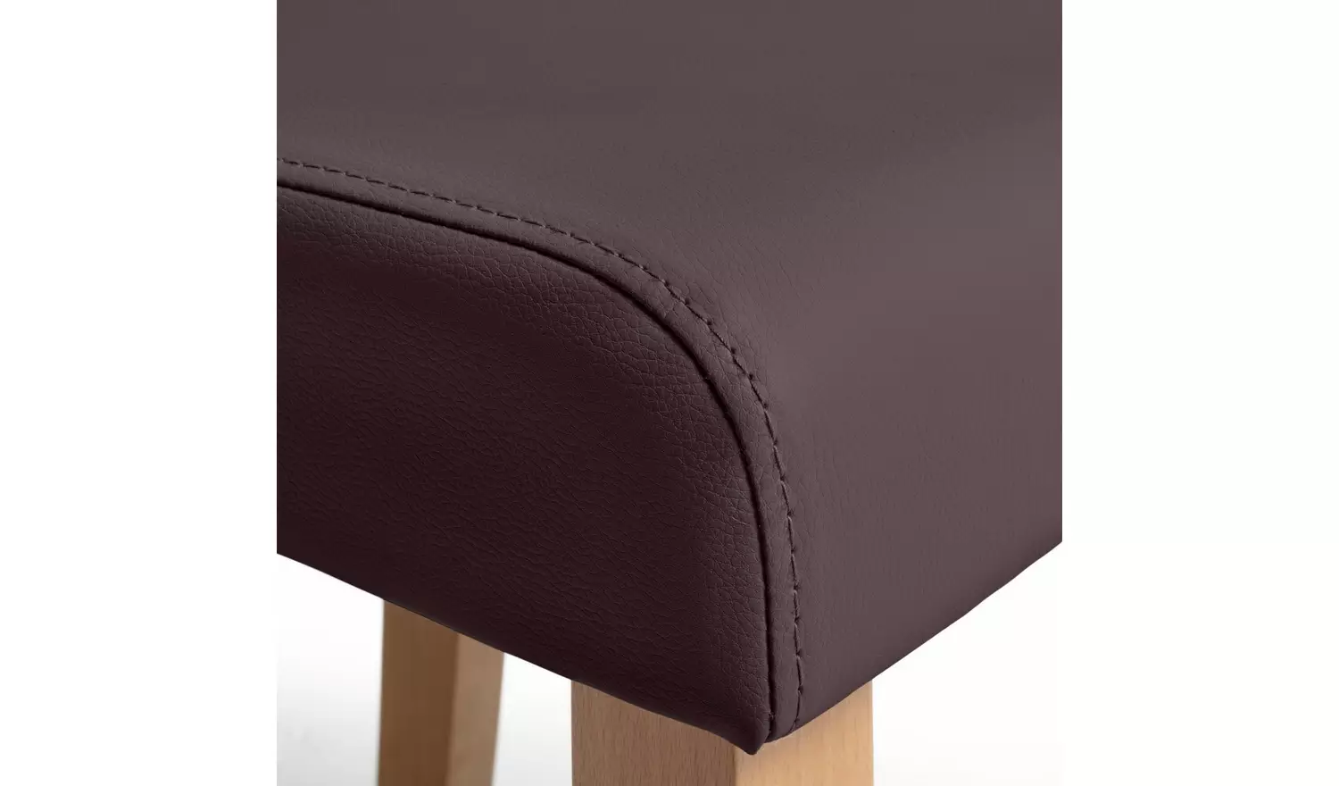 Argos Home Miami Oak Dining Table &4 Chocolate Chairs