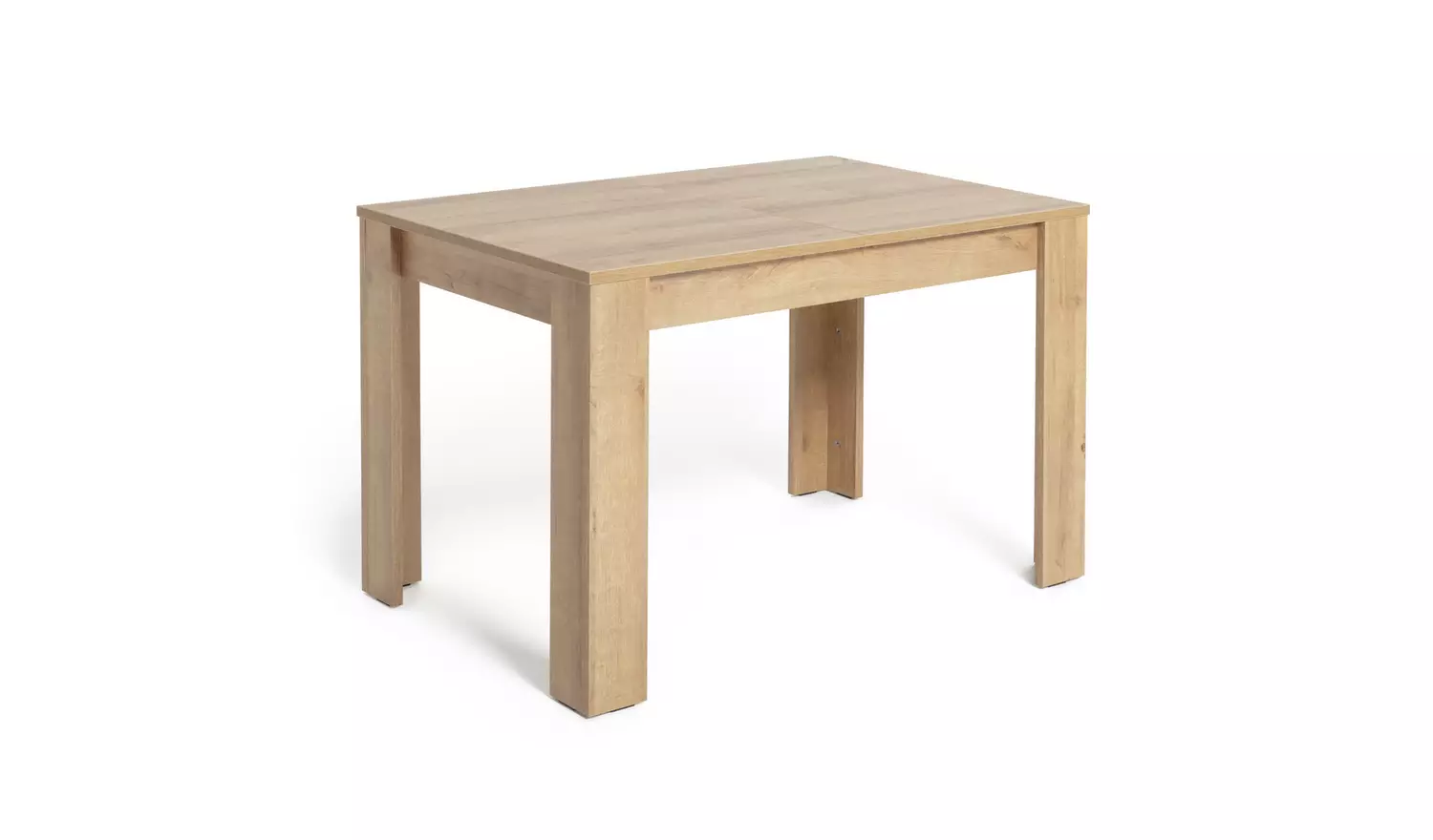 Argos Home Miami Oak Dining Table & 4 Cream Chairs
