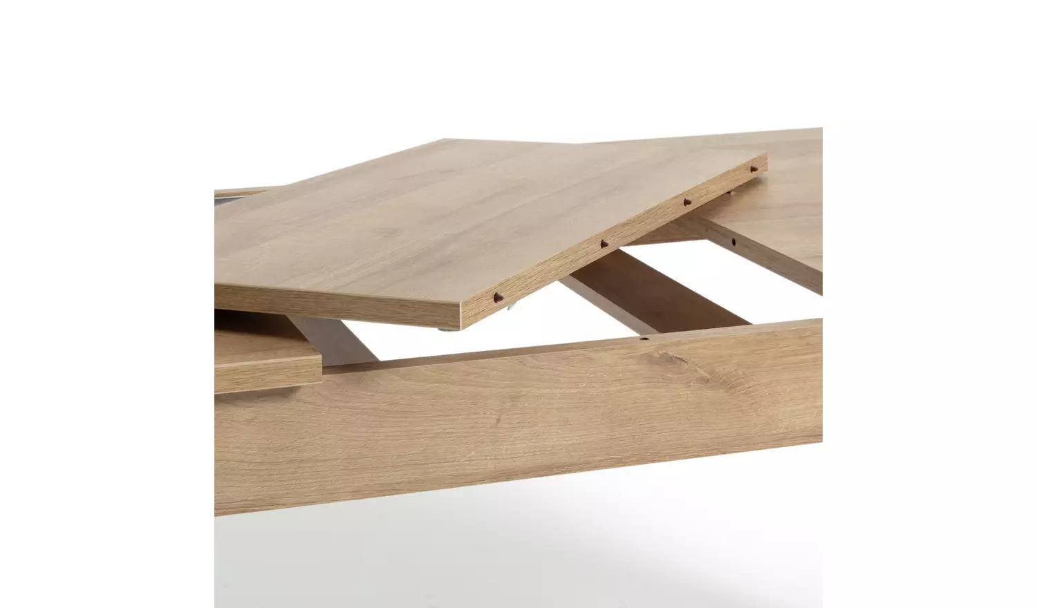 Argos Home Miami Oak Dining Table & 4 Cream Chairs