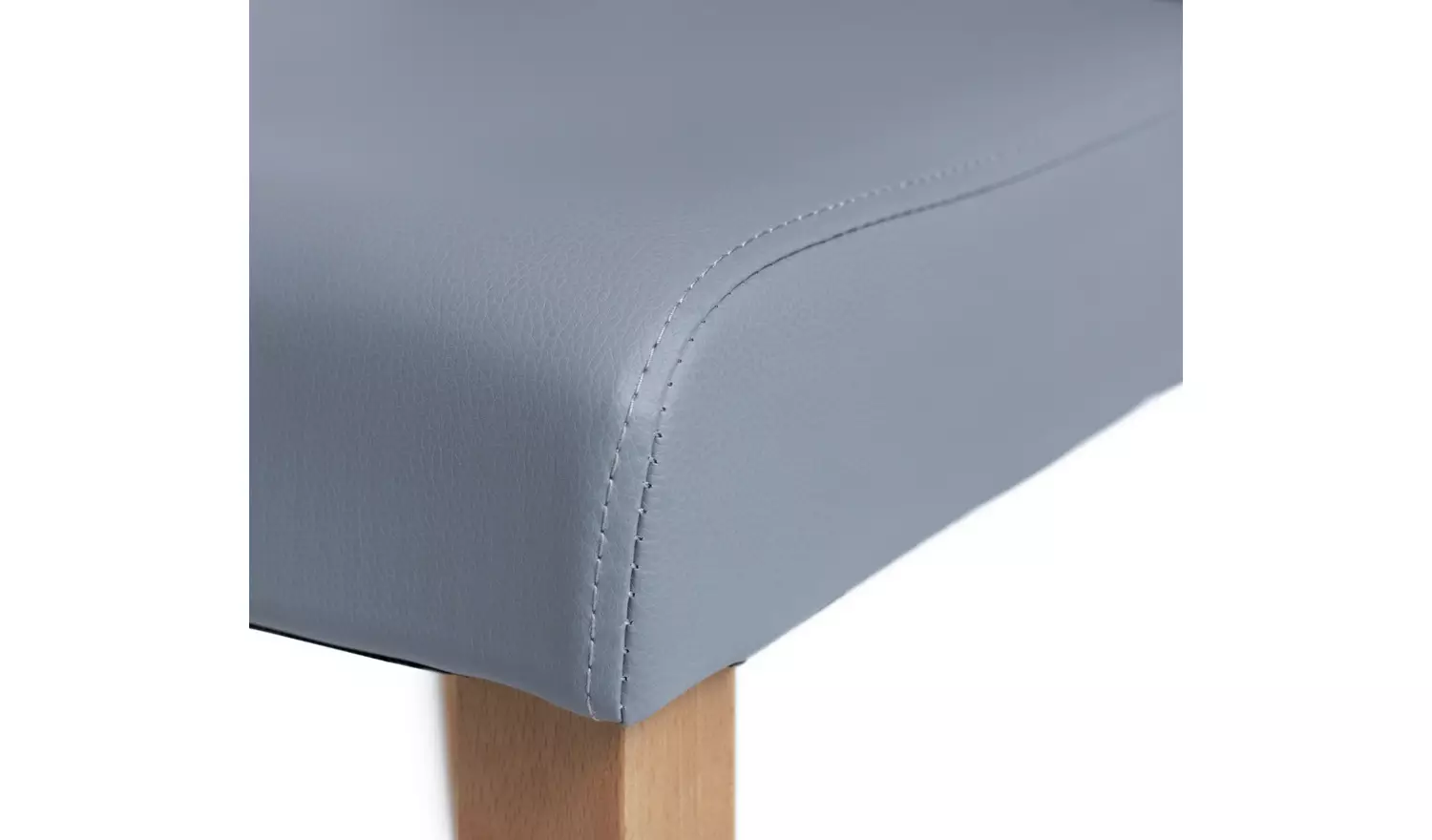 Argos Home Miami Oak Dining Table & 4 Grey Chairs