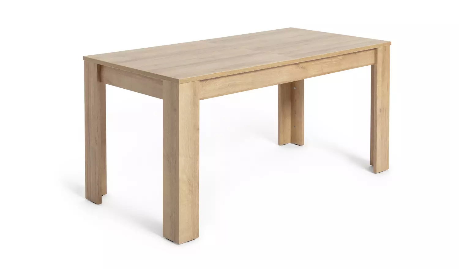 Argos Home Miami Oak Dining Table & 6 Cream Chairs