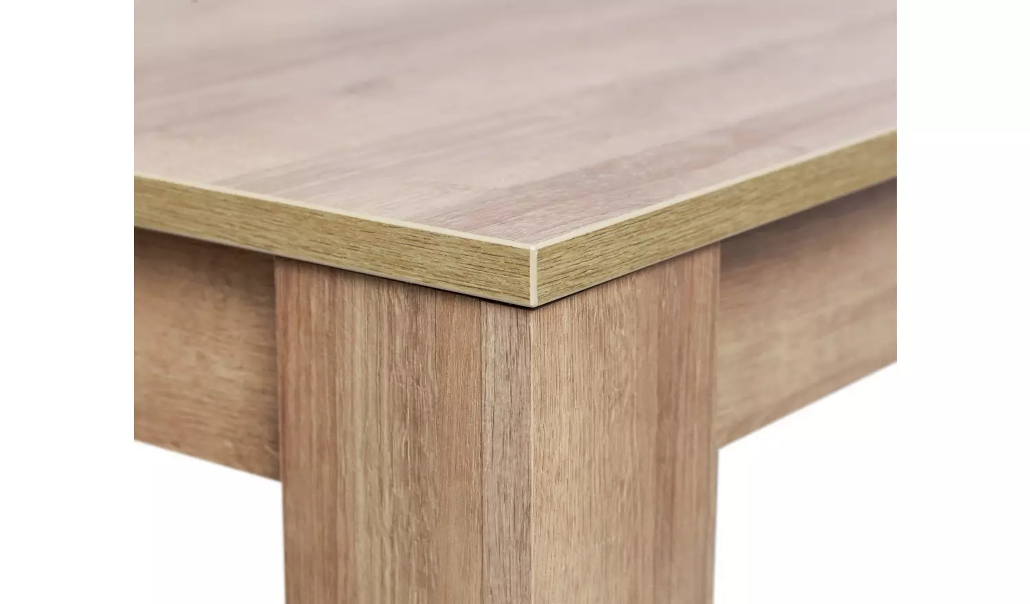 Argos Home Miami Oak Dining Table & 4 Chocolate Chairs