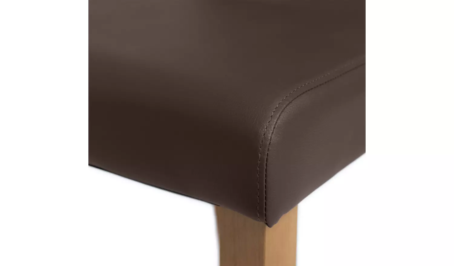 Argos Home Miami Oak Dining Table & 4 Chocolate Chairs