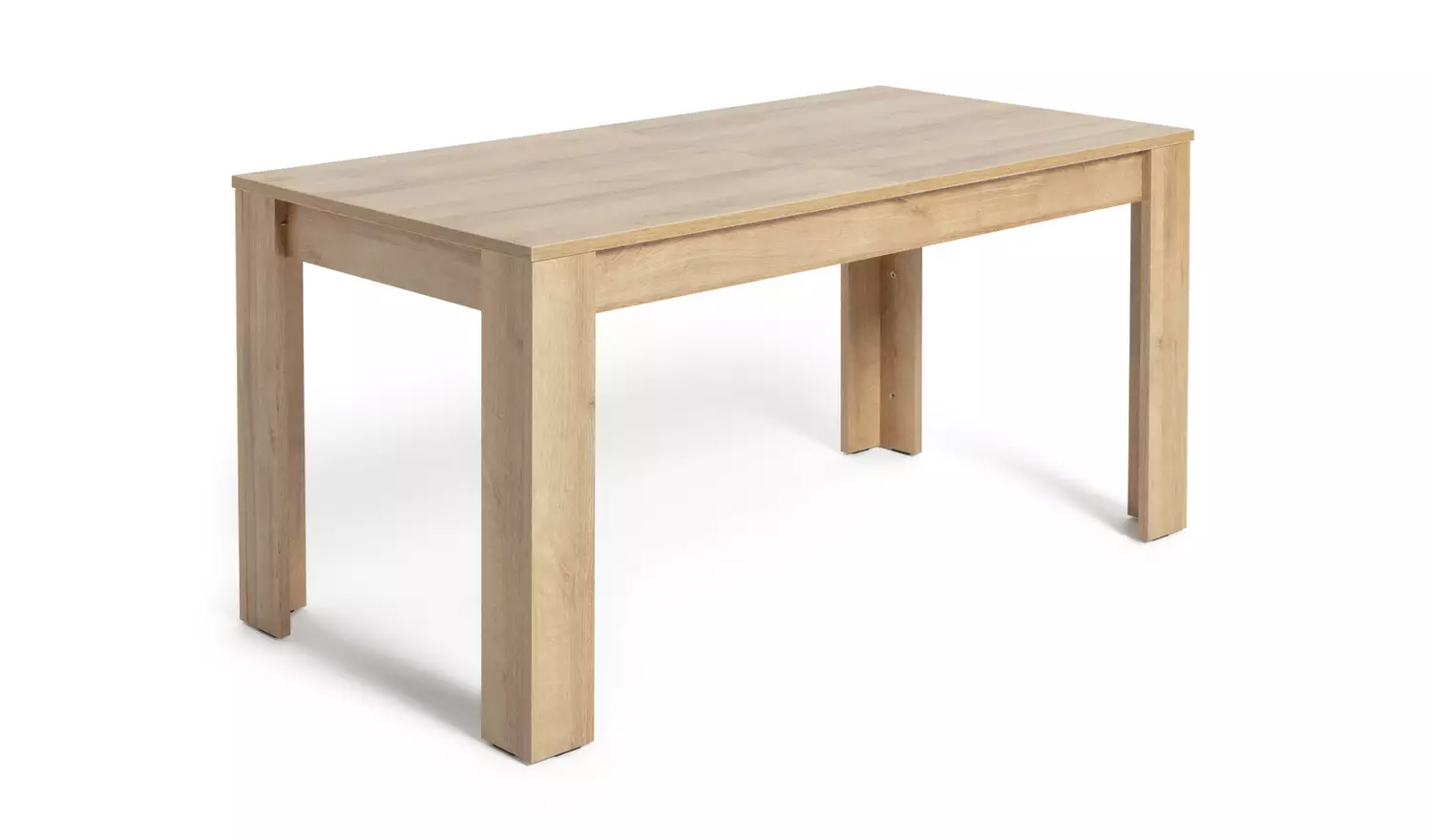 Argos Home Miami Extending Oak Dining Table & 8 Cream Chairs