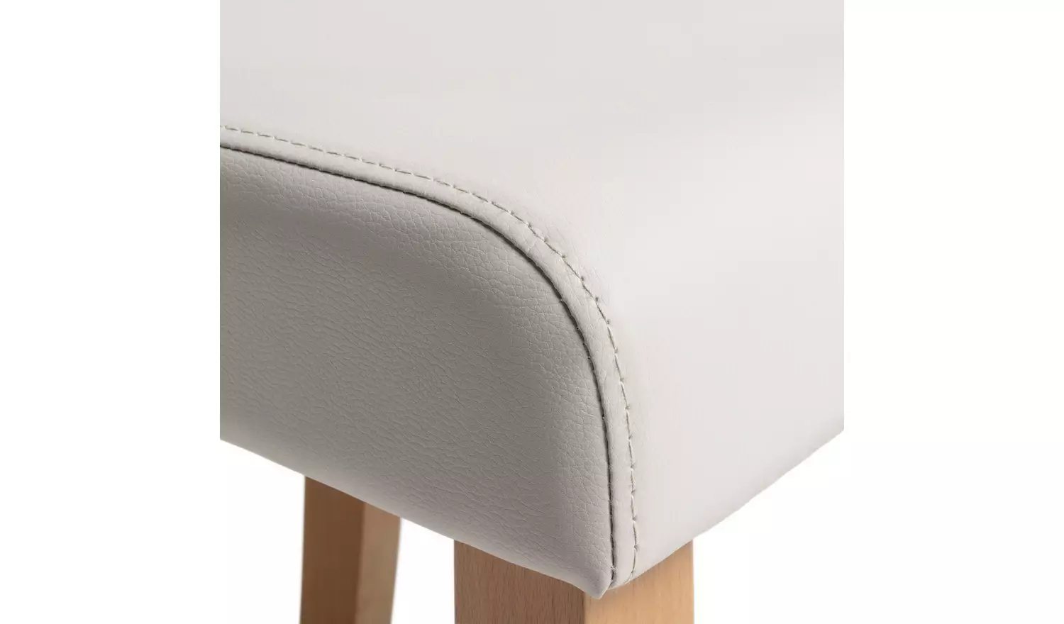 Argos Home Miami Extending Oak Dining Table & 8 Cream Chairs