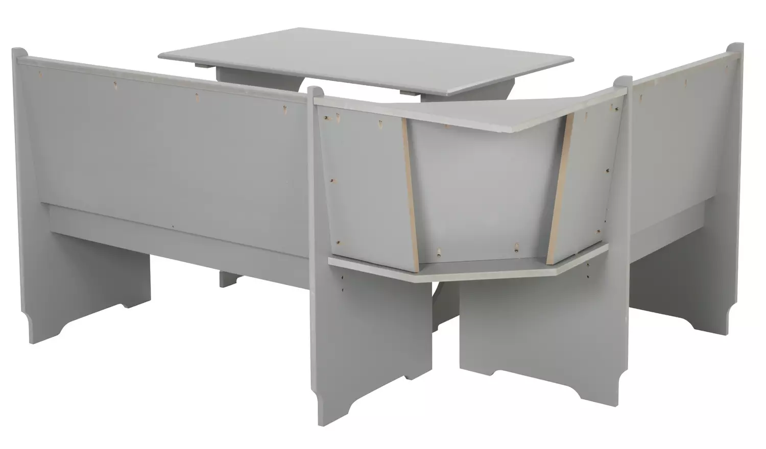 Argos Home Haversham Grey Dining Table & 1 Grey Bench