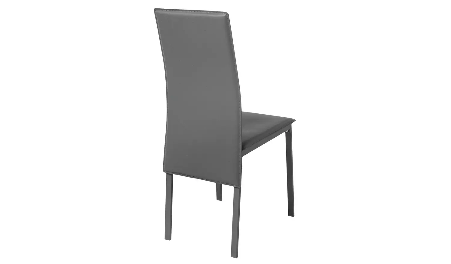 Argos Home Lido Black Dining Table & 4 Grey Chairs