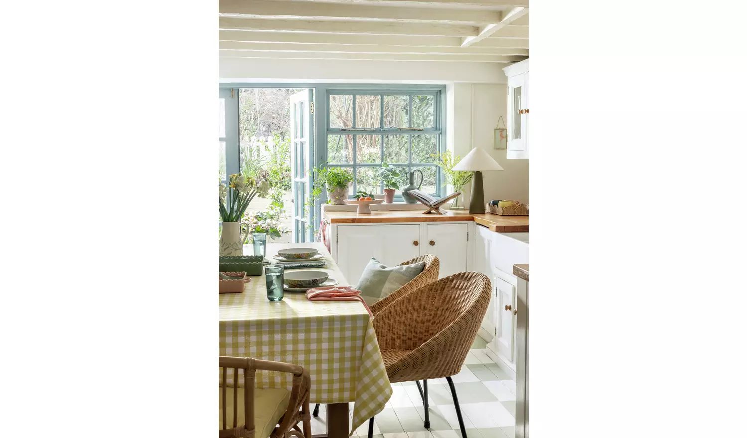 Habitat Denver Oak Dining Table & 2 Pine Benches