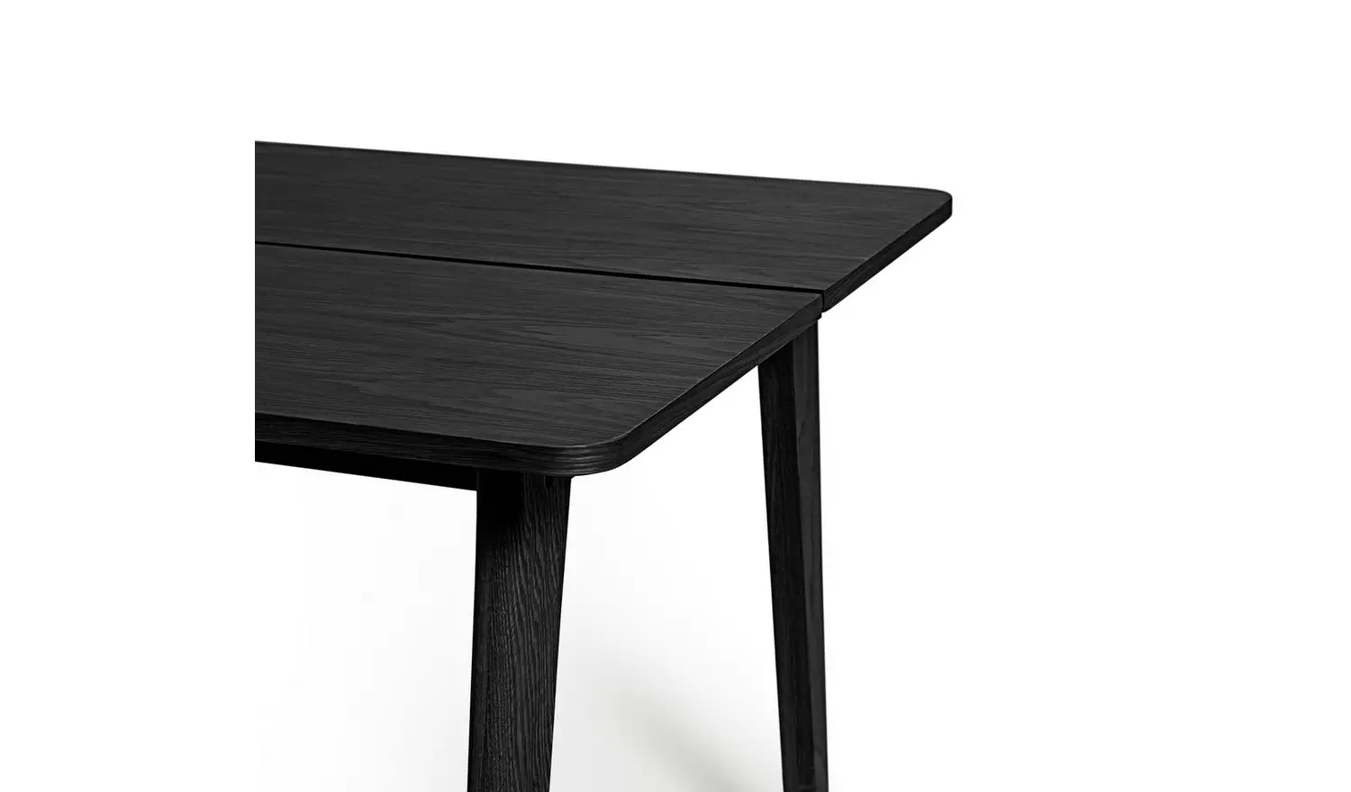 Habitat Nel Black Dining Table & 4 Black Chairs