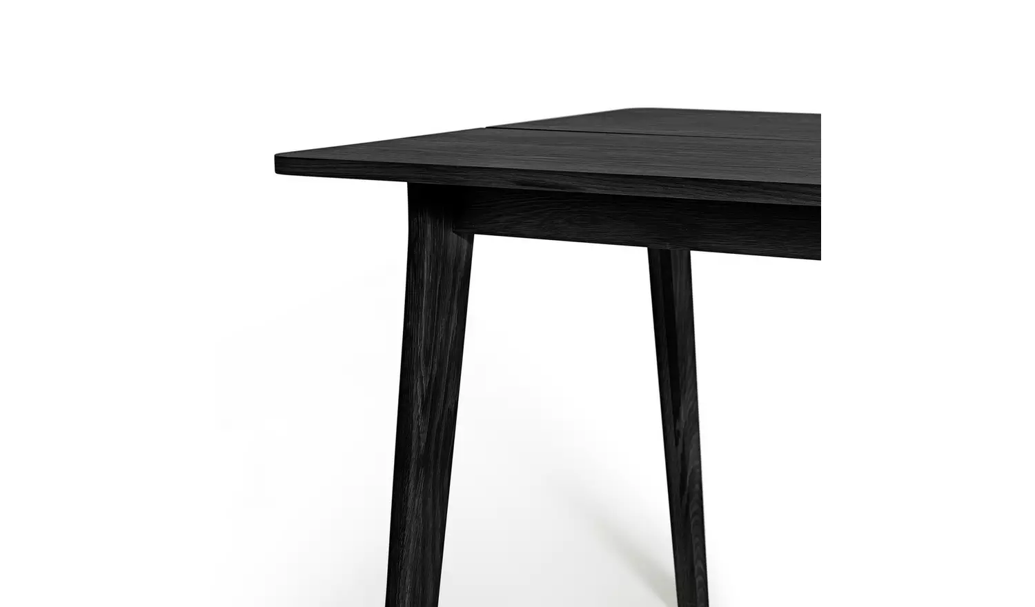 Habitat Nel Black Dining Table & 4 Black Chairs