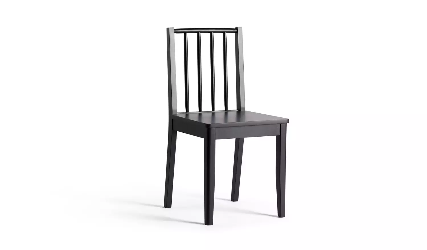 Habitat Nel Black Dining Table & 4 Black Chairs