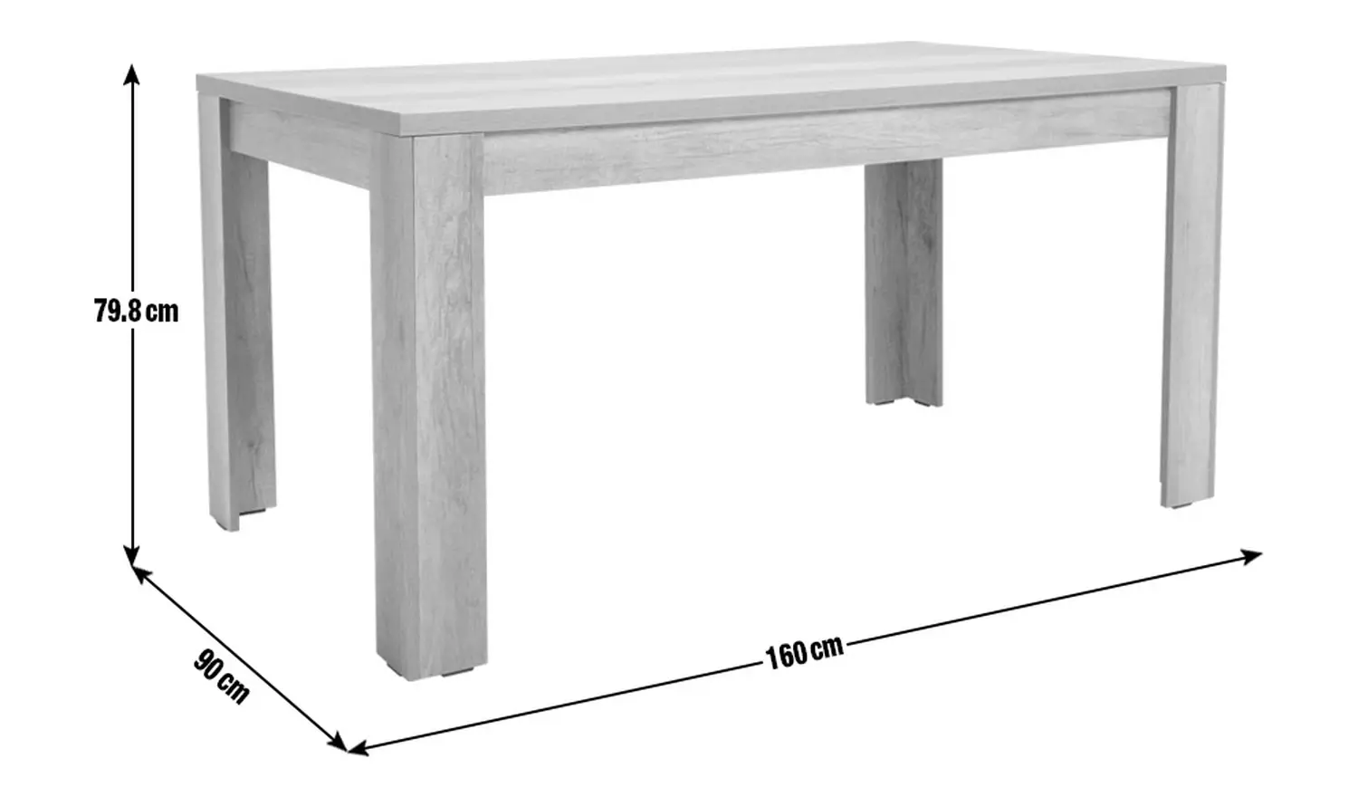 Argos Home Preston 6 Seater Dining Table - Natural