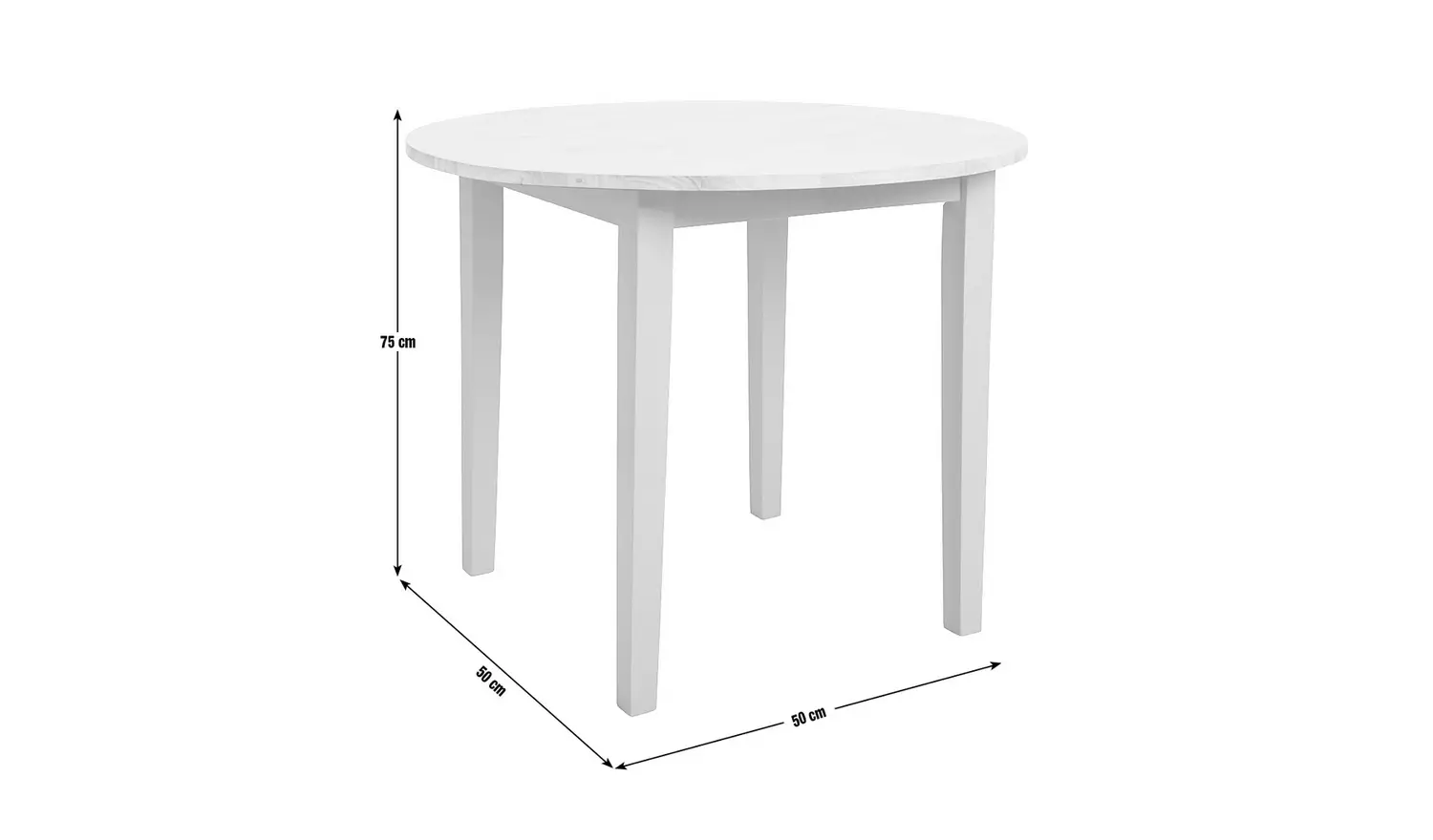 Argos Home Chicago Solid Wood 2-4 Seater Dining Table - Grey