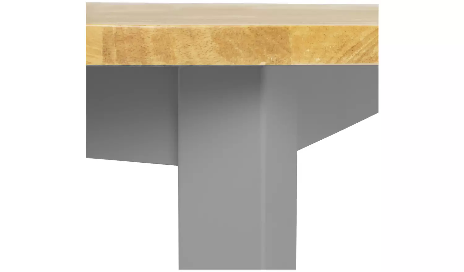 Argos Home Chicago Solid Wood 2-4 Seater Dining Table - Grey