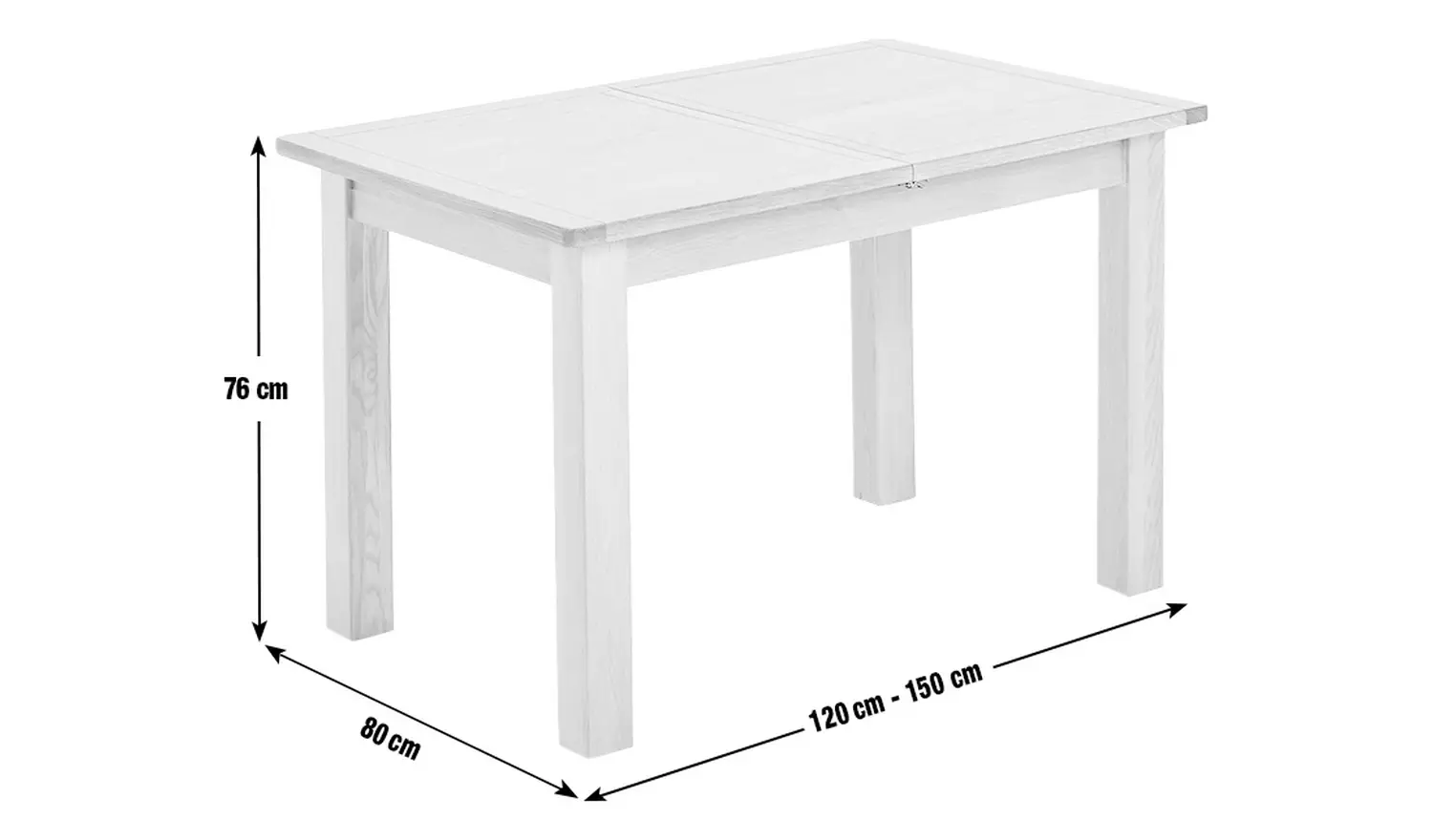 Argos Home Ashwell Extending 4- 6 Seater Dining Table -Grey