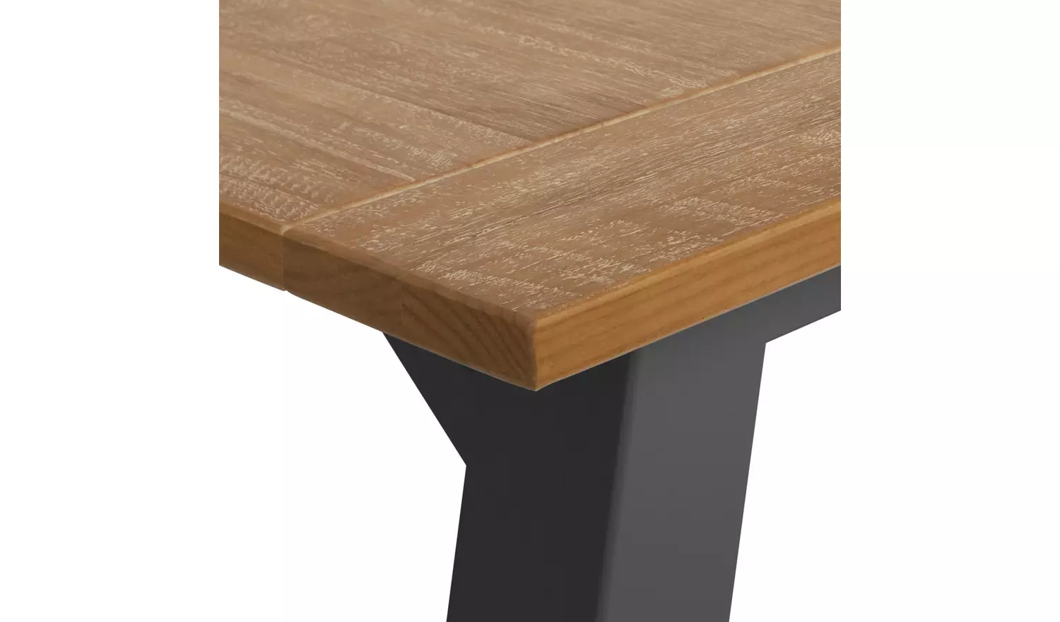 Habitat Burford Solid Wood 4 Seater Dining Table - Dark Grey