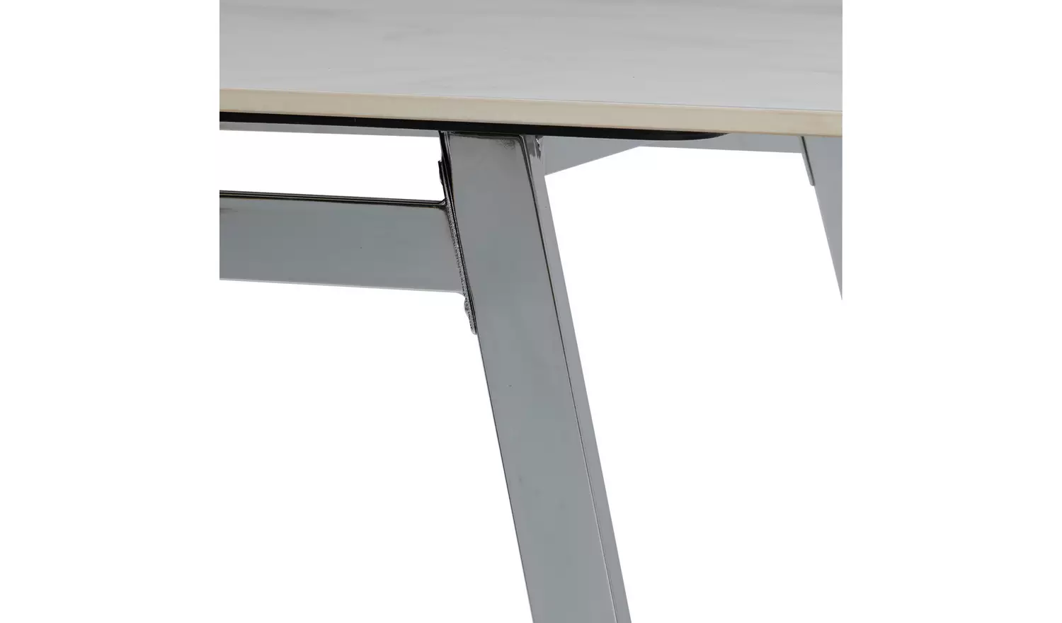 Argos Home Milo Marble 6 Seater Dining Table - White & Grey