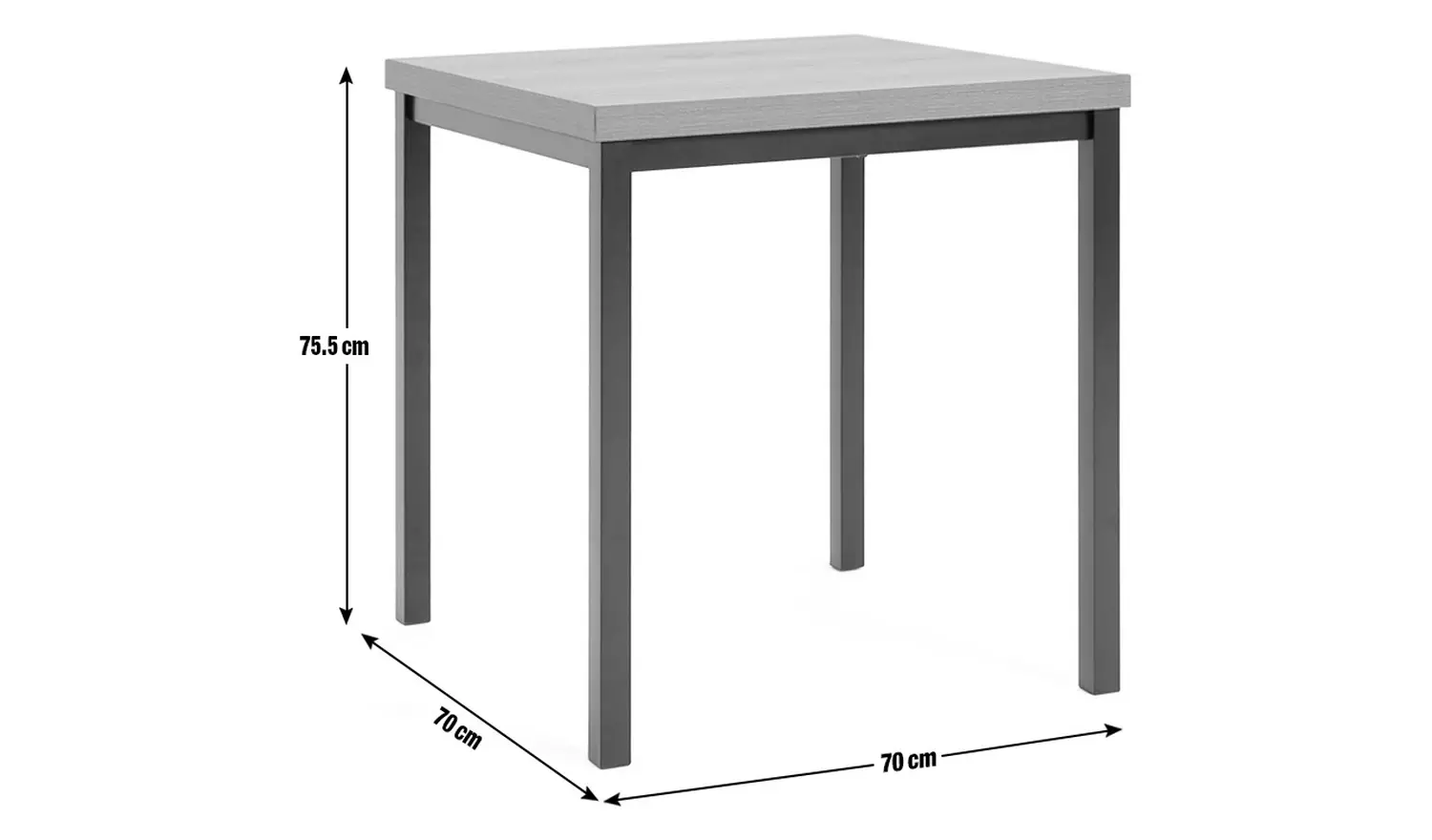 Habitat Zayn Wood Effect 2 Seater Dining Table - Natural