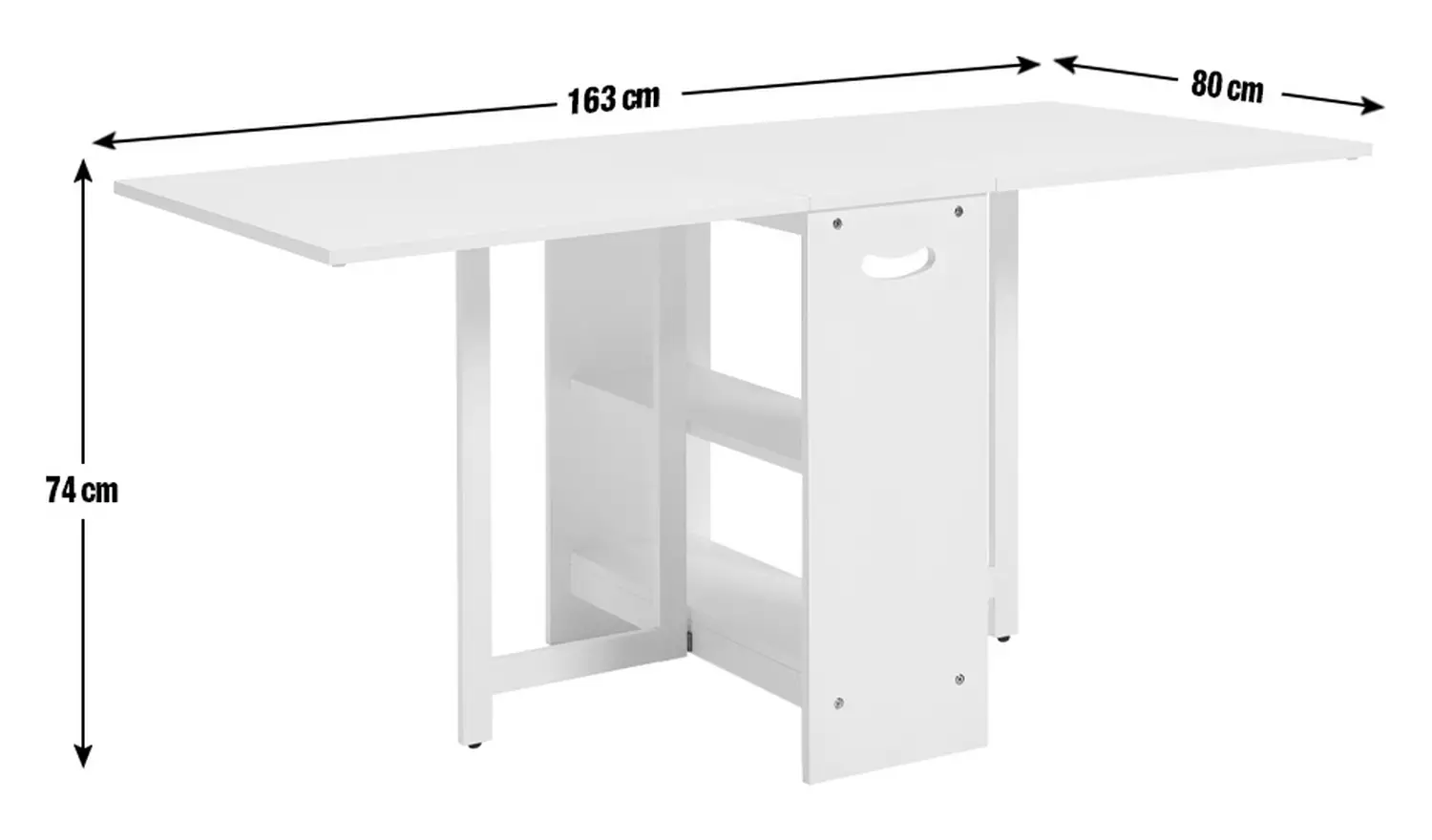 Argos Home Toby Folding 4 - 6 Seater Dining Table - White