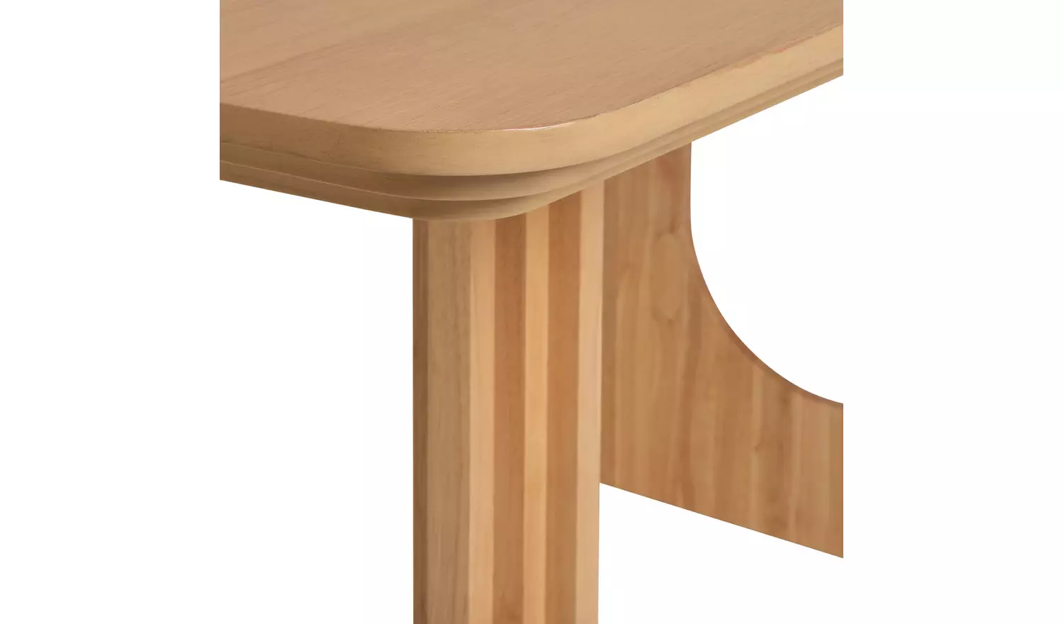 Habitat Trezy Solid Wood 6 Seater Dining Table - Oak