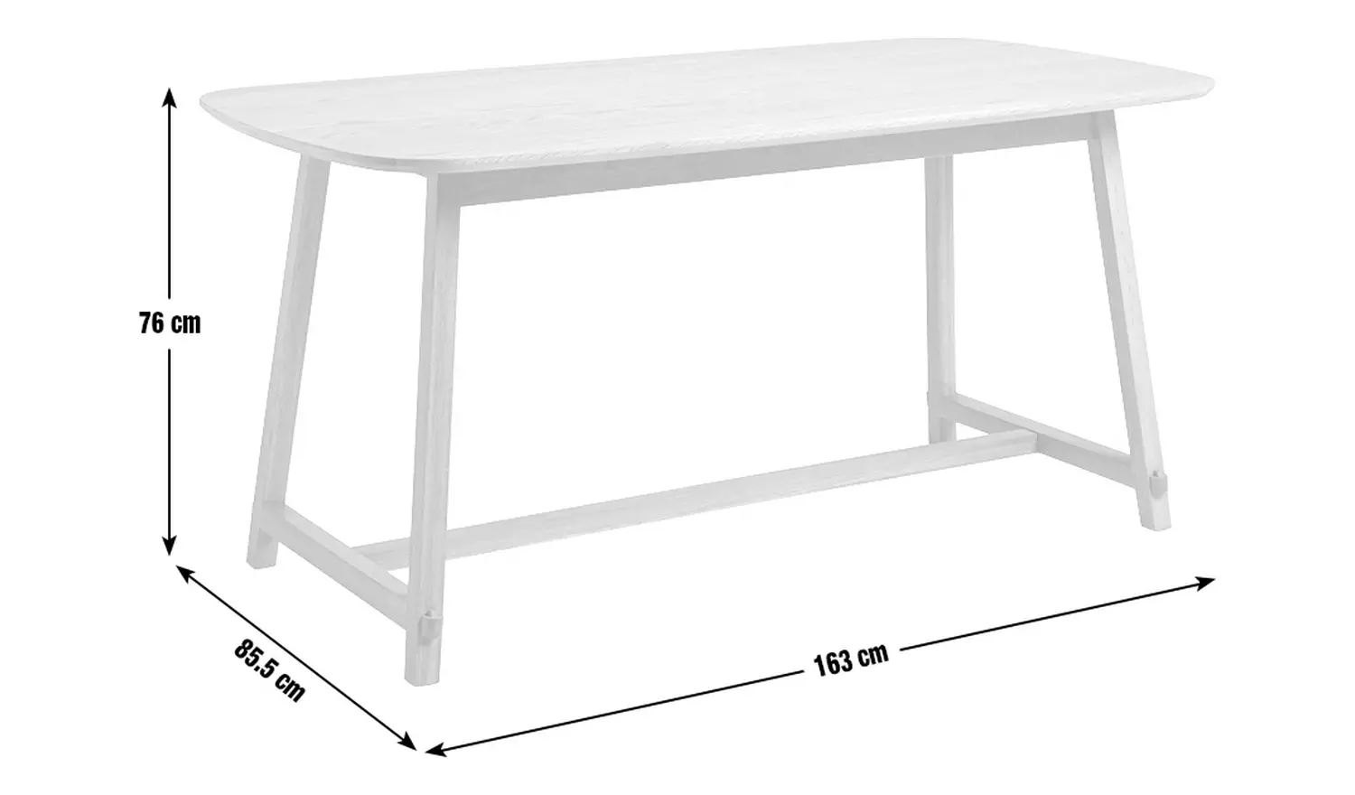 Habitat x Morris & Co. Canterbury 4 Seat Dining Table- Black