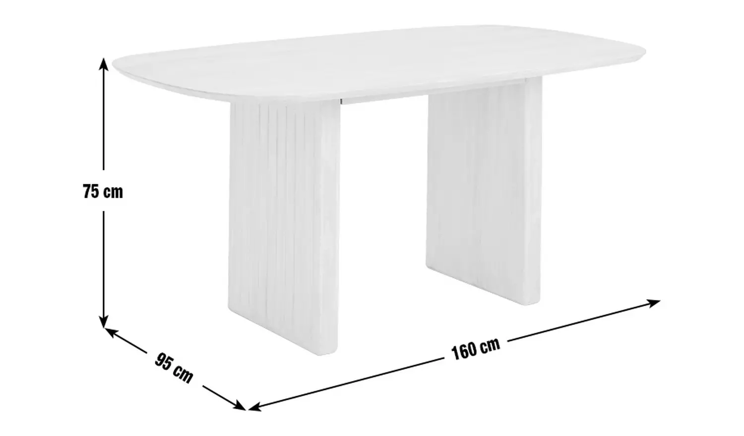 Habitat Samara Solid Wood 6 Seater Dining Table - Natural