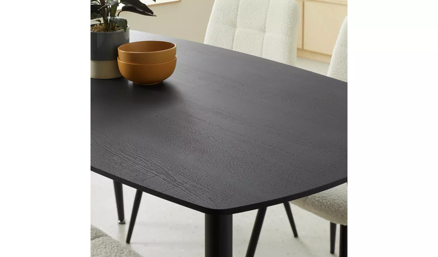 Argos Home Cobin 4 Seater Dining Table - Black