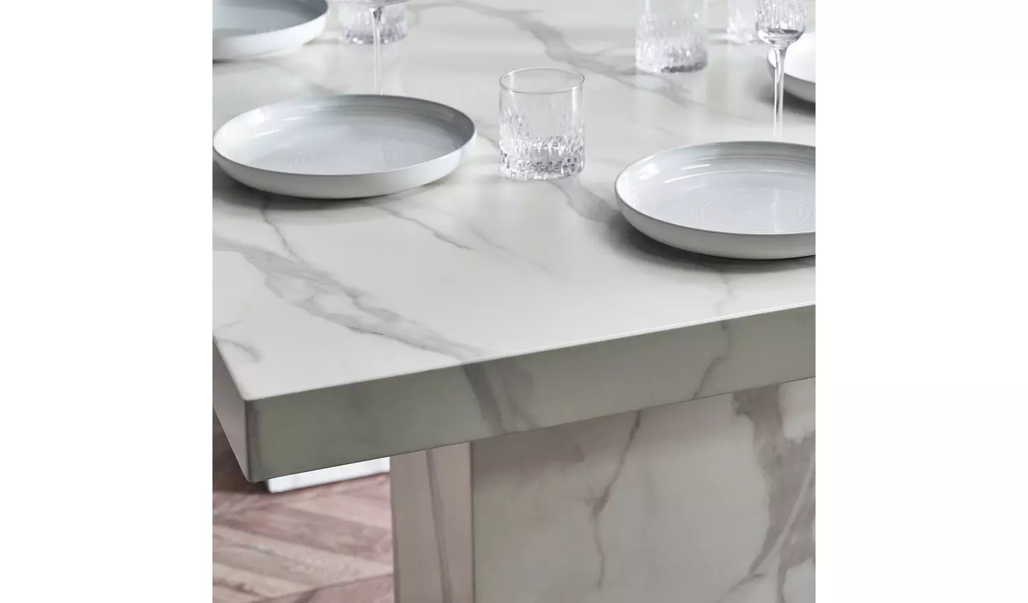 Julian Bowen Rome 6 Seater Dining Table - White